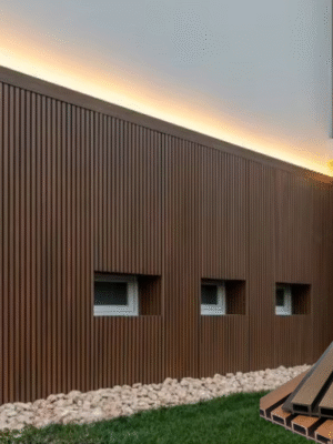 Fence Easy Cleaning Wholesale Eco Friendly Fireproof Exterior Outdoor Wpc Outdoor Wall Panel for Exterior Use