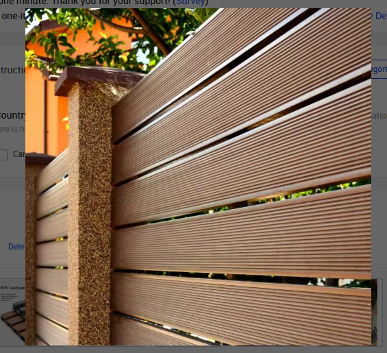 hot sale waterproof eco friendly fireproof exterior outdoor wpc easy installation co extrusion outdoor for hotel use