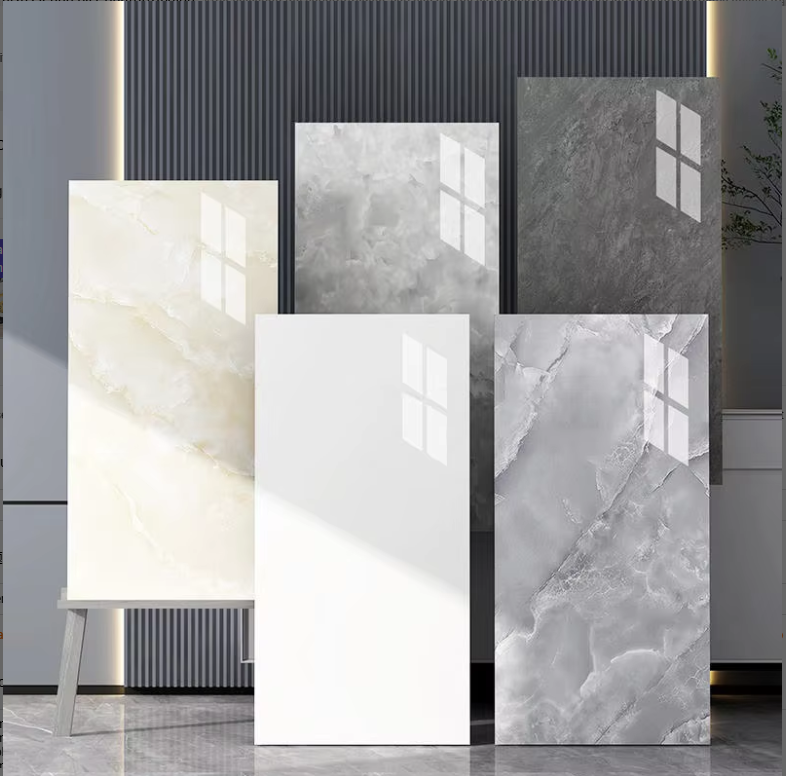 odm oem design competitive price big size gilded marble pvc wall panel for indoor building construction