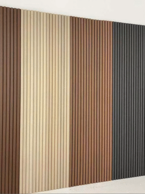 waterproof and fireproof interior composite pvc chinese factory hot sale wpc fluted wall panel for meeting rooms