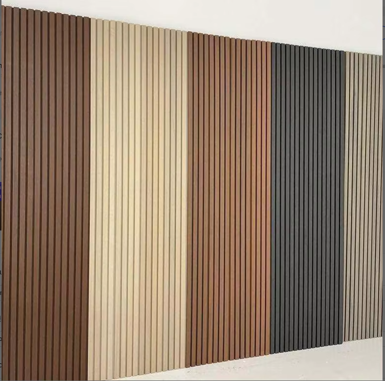 waterproof and fireproof interior composite pvc chinese factory hot sale wpc fluted wall panel for meeting rooms