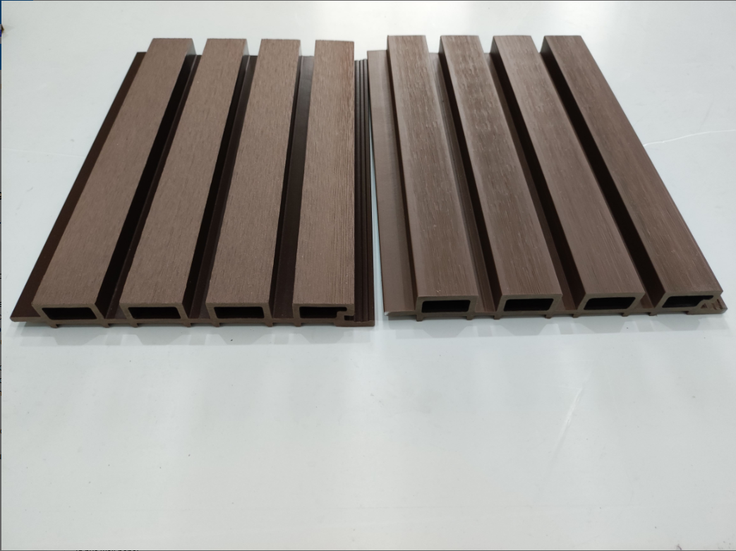waterproof and fireproof interior composite pvc chinese factory hot sale wpc fluted wall panel for meeting rooms