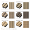 modern soundproof wooden acoustic slats wall panel waterproof 90% noise reduction eco friendly easy install bedroom apartment