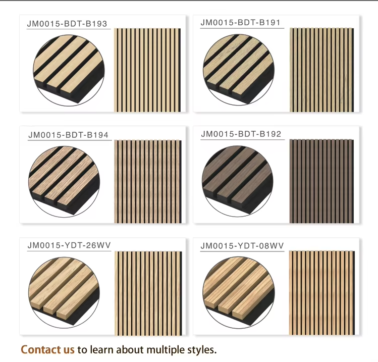 modern soundproof wooden acoustic slats wall panel waterproof 90% noise reduction eco friendly easy install bedroom apartment