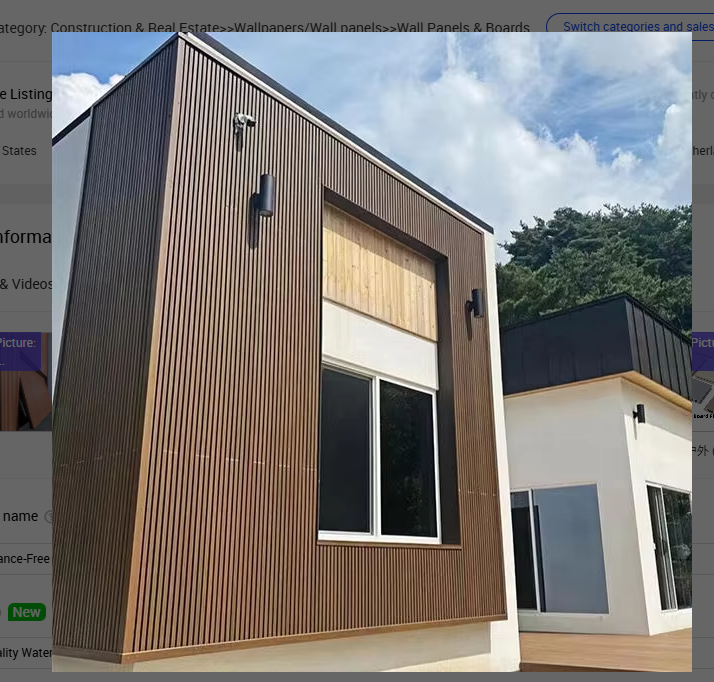 maintenance free high strength exterior cladding siding shipping container wood houses outdoor wpc wall panel